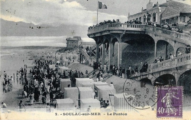 Carte postale ancienne Soulac-sur-Mer - Ponton 1