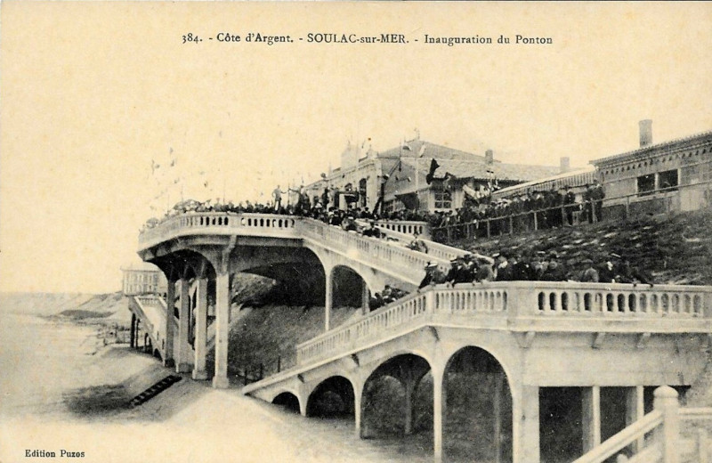 Carte postale ancienne Soulac-sur-Mer - Ponton 2