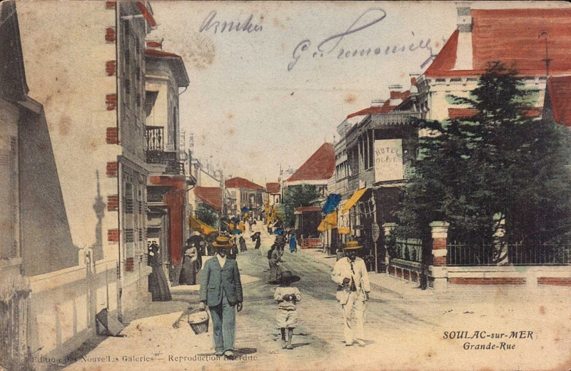 Carte postale ancienne Soulac-sur-Mer - rue de la Plage 6b