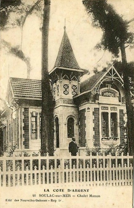 Carte postale ancienne Soulac-sur-Mer - villa Manon