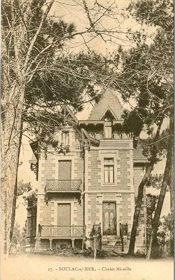 Carte postale ancienne Soulac-sur-Mer - villa Mireille