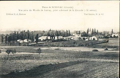Carte postale ancienne Soussac - vue générale 3