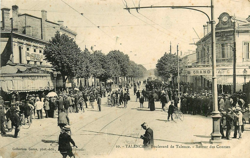Carte postale ancienne Talence - boulevard de Talence