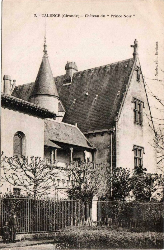 Carte postale ancienne Talence - château du Prince Noir 1