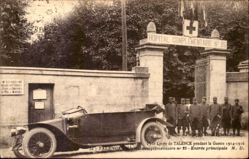 Carte postale ancienne Talence - Hôpital militaire 3