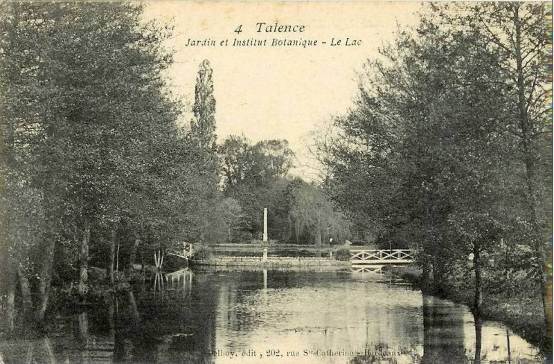 Carte postale ancienne Talence - Jardin Botanique 2