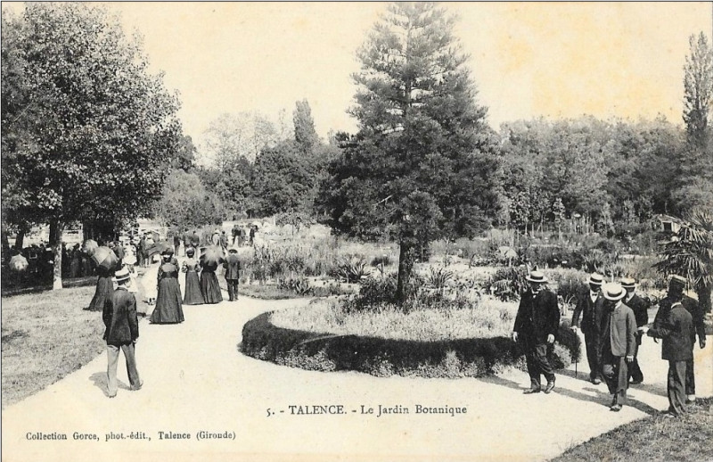 Carte postale ancienne Talence - Jardin Botanique 6