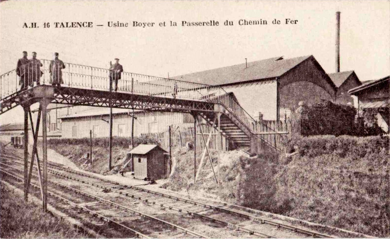 Carte postale ancienne Talence - usine Boyer 1