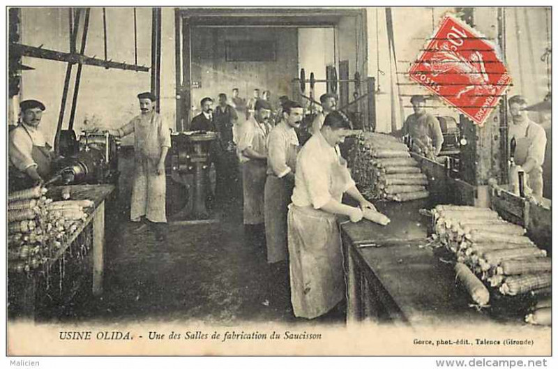 Carte postale ancienne Talence - usine Olida 1