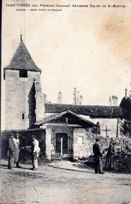 Carte postale ancienne Tarnès - église 1