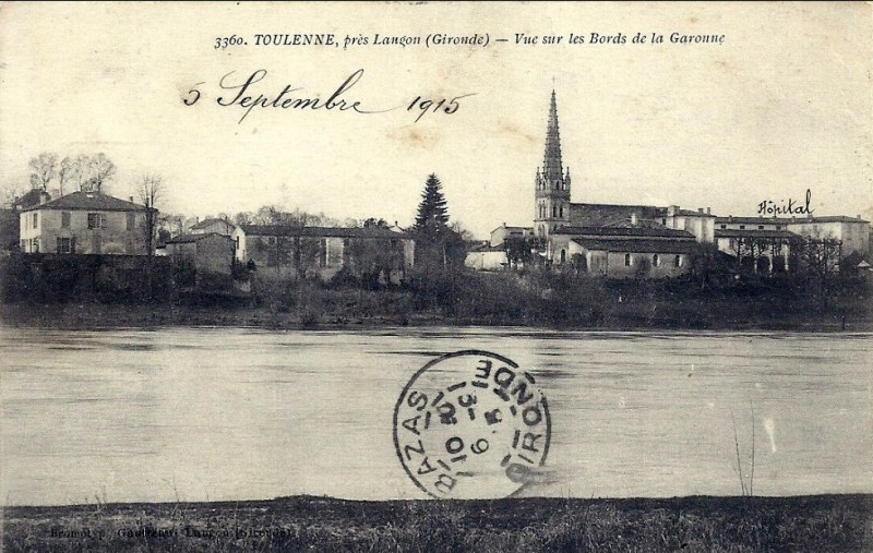 Carte postale ancienne Toulenne - vue générale