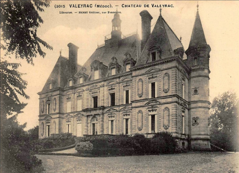 Carte postale ancienne Valeyrac - château Sipian 2