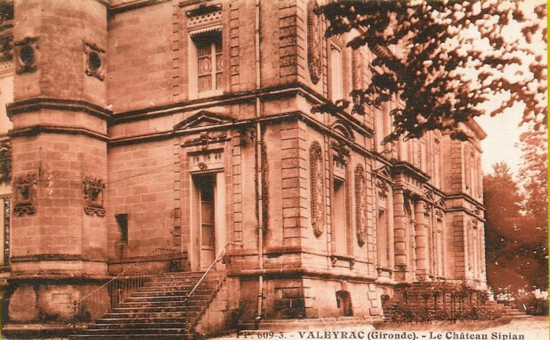 Carte postale ancienne Valeyrac - château Sipian 4