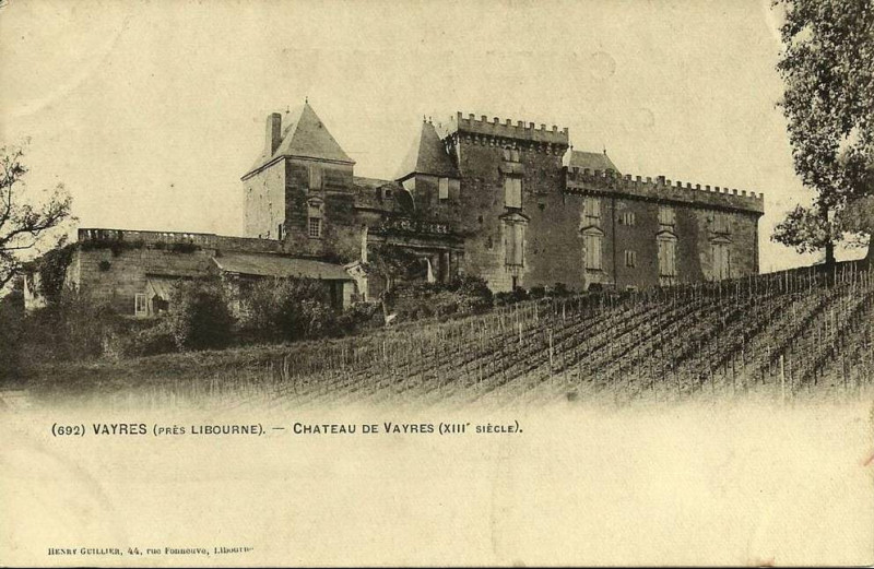 Carte postale ancienne Vayres le château de Vayres 10