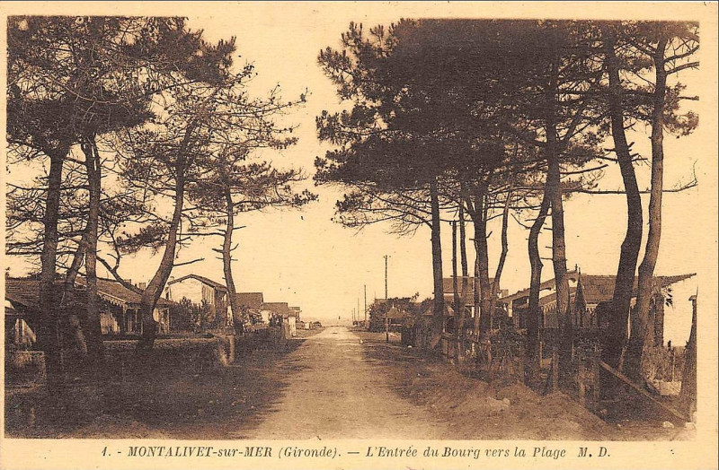 Carte postale ancienne Vendays-Montalivet - Bourg 1