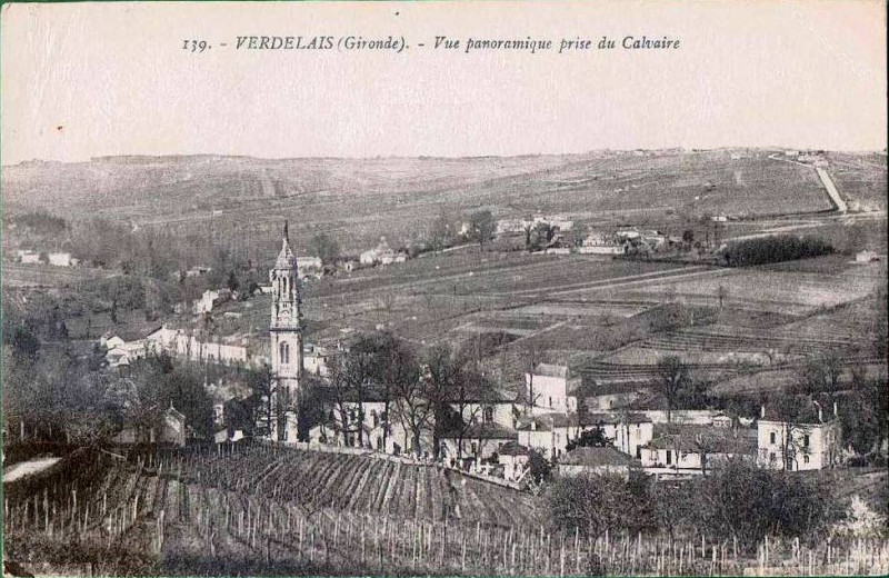 Carte postale ancienne Verdelais - vue générale 3