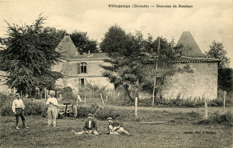 Carte postale ancienne Villegouge - Domaine de Boutinet