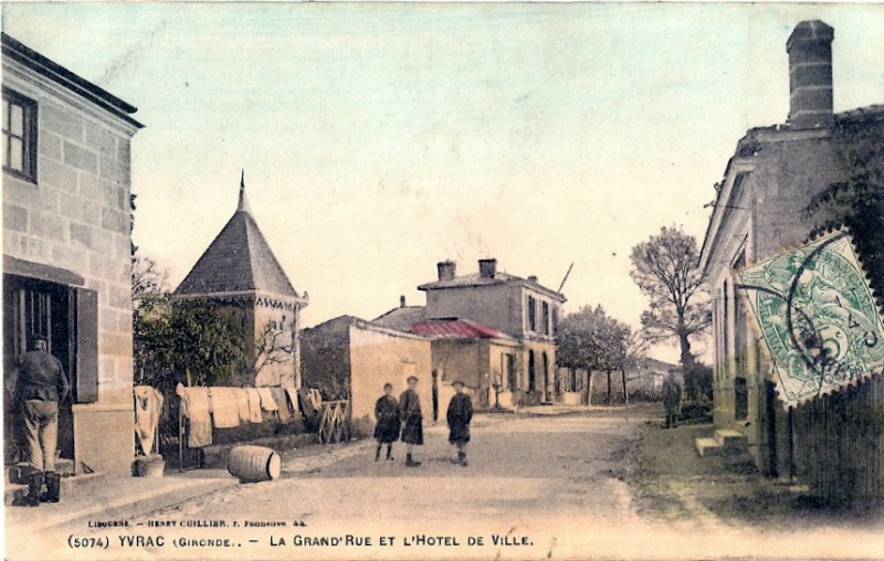 Carte postale ancienne Yvrac bourg 6