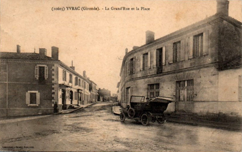 Carte postale ancienne Yvrac bourg 9