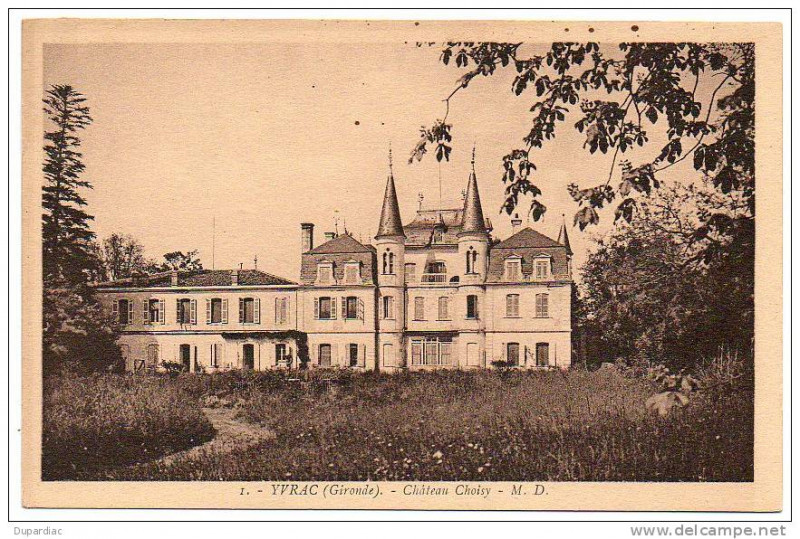 Carte postale ancienne Yvrac château Choisy 4