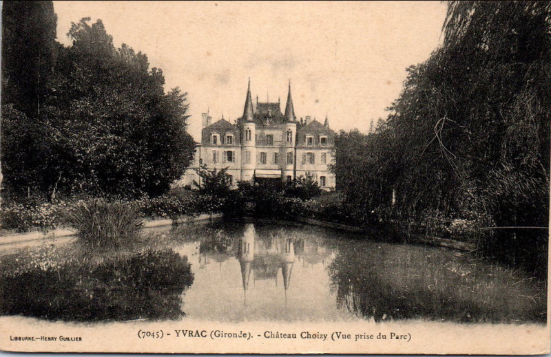 Carte postale ancienne Yvrac château Choisy 5