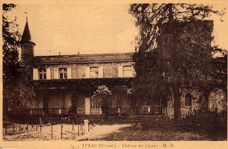 Carte postale ancienne Yvrac château de Cayres