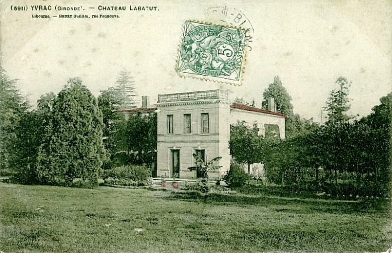 Carte postale ancienne Yvrac château Labatut