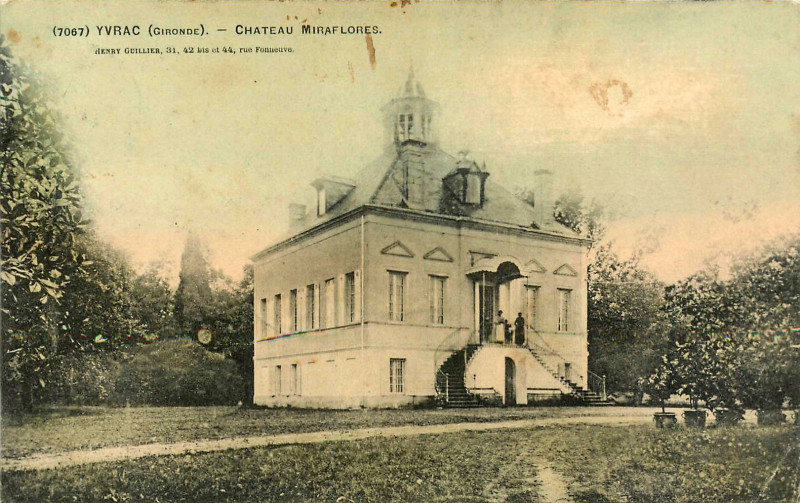 Carte postale ancienne Yvrac château Miraflores 1