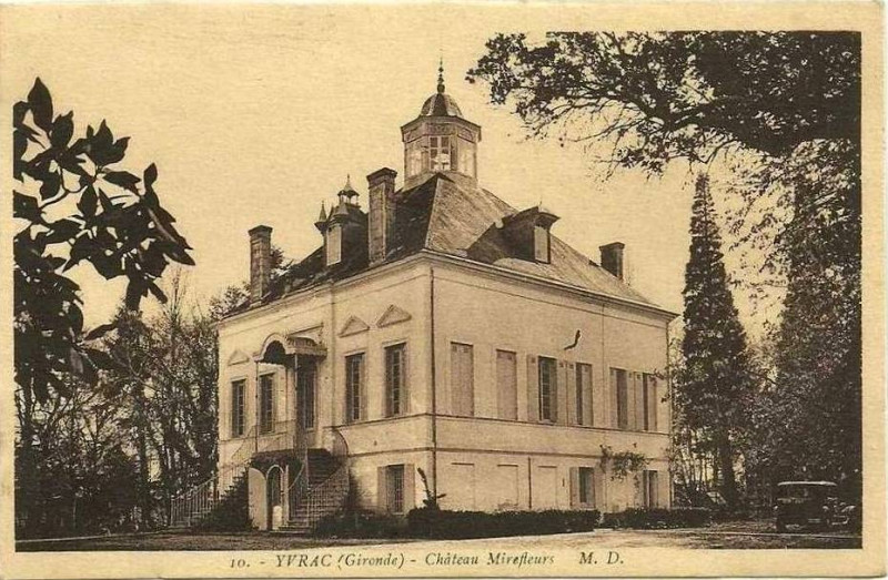 Carte postale ancienne Yvrac château Miraflores 3