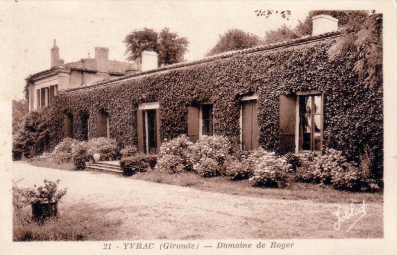 Carte postale ancienne Yvrac domaine de Roger