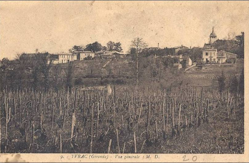 Carte postale ancienne Yvrac vue generale