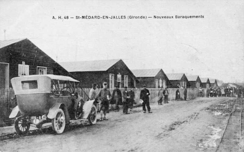 Carte postale ancienne Smj-Baraquements