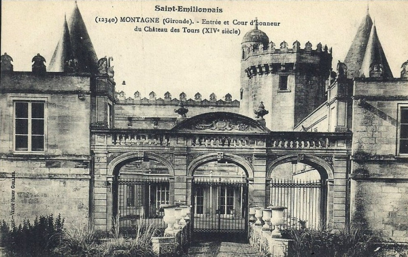 Carte postale ancienne Montagne - château des Tours 1