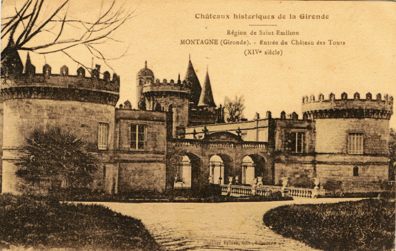 Carte postale ancienne Montagne - château des Tours 12