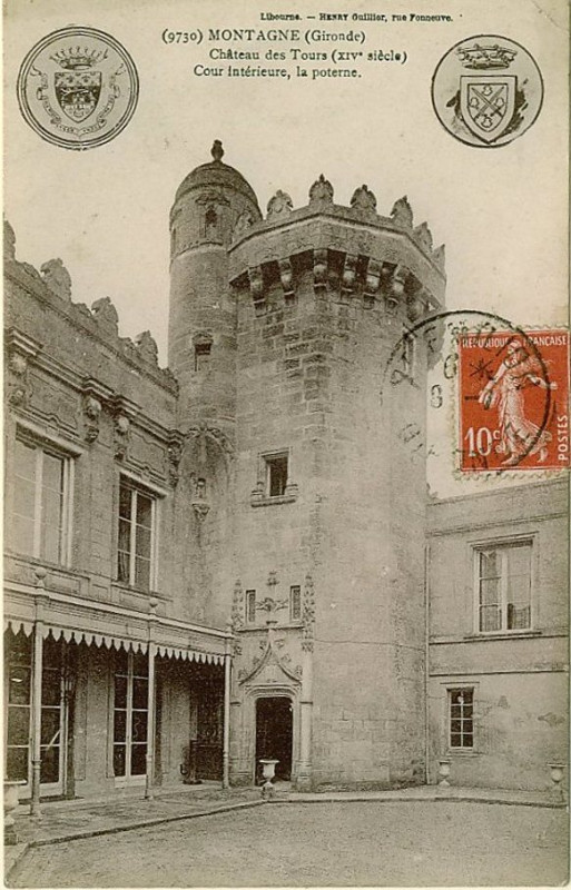 Carte postale ancienne Montagne - château des Tours 3