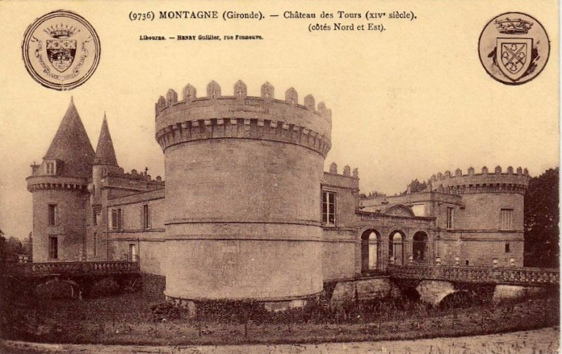 Carte postale ancienne Montagne - château des Tours 7
