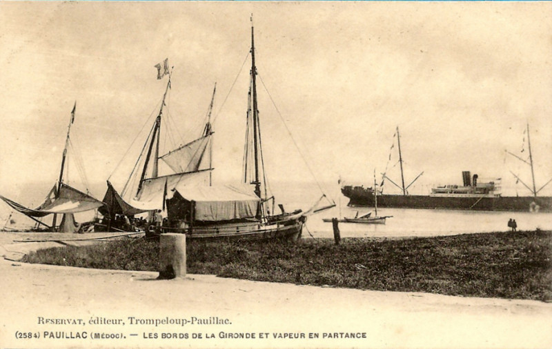 Carte postale ancienne Pauillac - Port 18