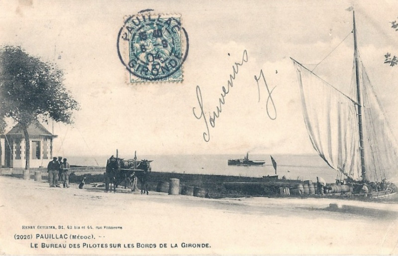 Carte postale ancienne Pauillac - Port 7