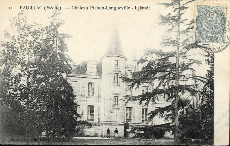 Carte postale ancienne Pauillac - château Pichon-Longueville-Lalande 1