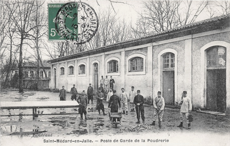 Carte postale ancienne Smj-Pg poudrerie