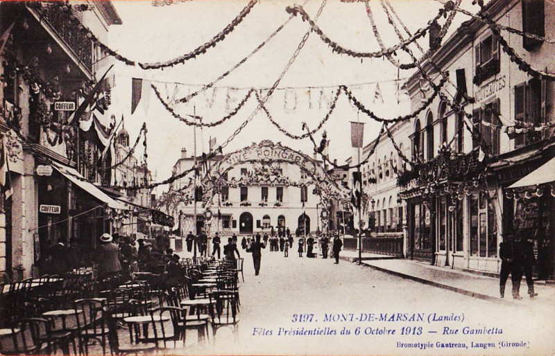 Carte postale ancienne Mont-de-Marsan - Fêtes Présdentielles du 6 octobre 1913 12