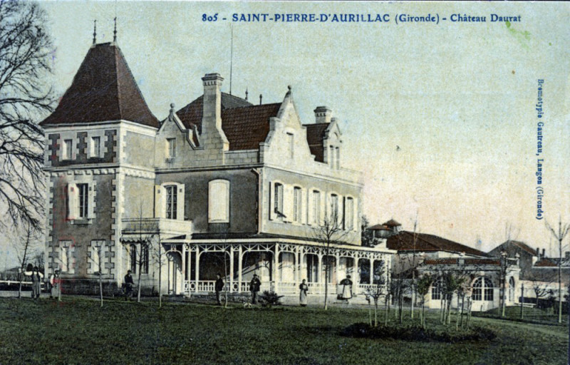 Carte postale ancienne Saint-Pierre-d'Aurillac - château Daurat 9