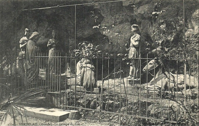 Carte postale ancienne Verdelais - la source au Luc 5