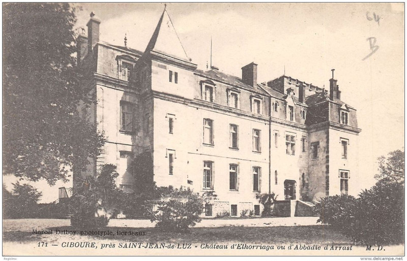 Carte postale ancienne Château d'Abbadie d'Arrast