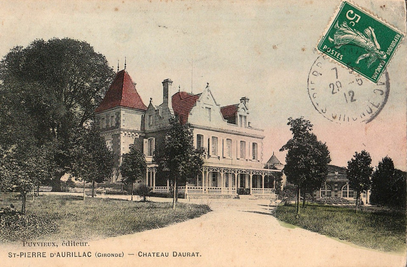 Carte postale ancienne Saint-Pierre-d'Aurillac - château Daurat 10
