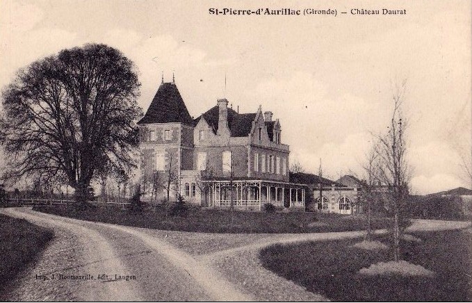 Carte postale ancienne Saint-Pierre-d'Aurillac - château Daurat 5