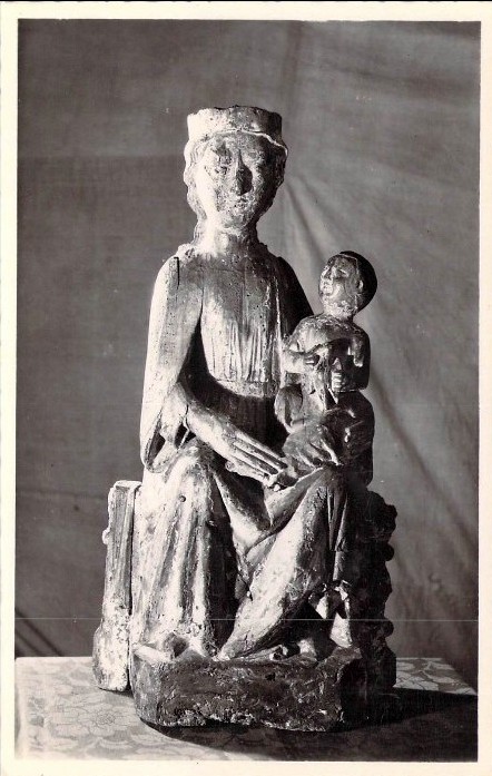 Carte postale ancienne Verdelais - Statue de Notre-Dame 5