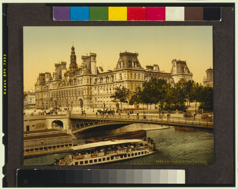 Carte postale ancienne Hotel de ville, Paris, France-LCCN2001698508