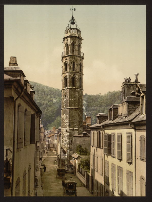 Carte postale ancienne Jacobin tower, Bagneres de Bigorra (i.e., Bagnères-de-Bigorre) Pyrenees, France-LCCN2001698604