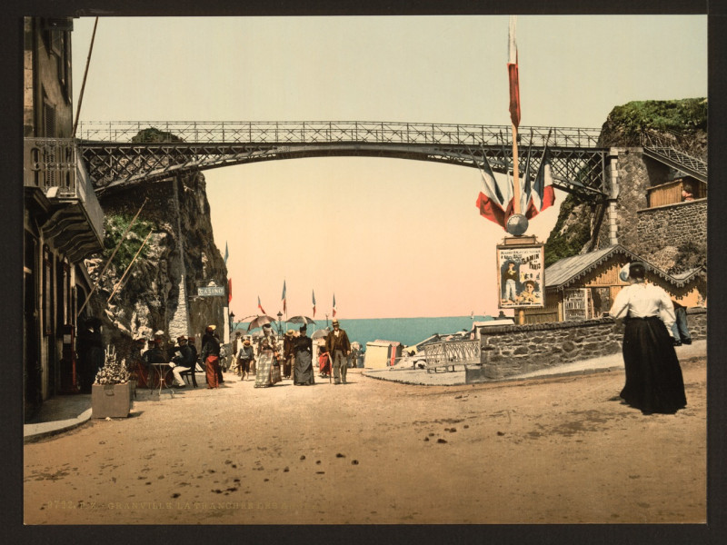 Carte postale ancienne La Trauchee des Anglais, Granville, France-LCCN2001698135